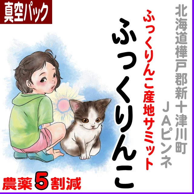 【真空パック】北海道(ＪＡピンネ・新十津川町)ふっくりんこ-農薬5割減