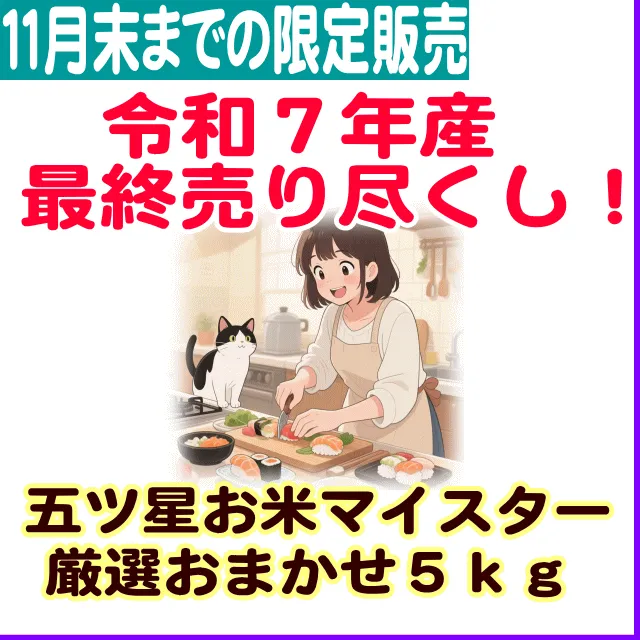 五ツ星お米マイスター厳選おまかせ5kg